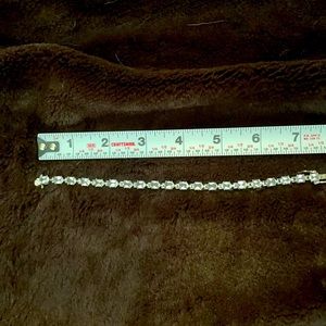 Gorgeous rhinestone sterling silver bracelet